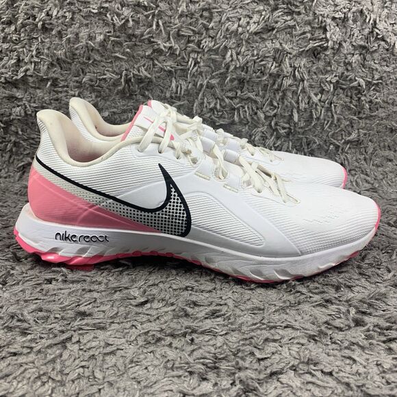 Nike React Infinity Pro Golf Shoes White/Pink CT6620-101 Size 14 main image 8